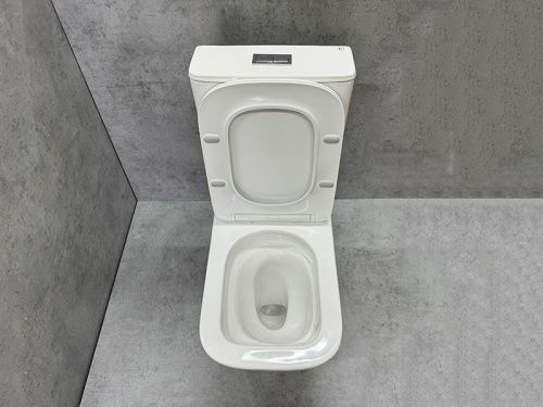 Унитаз напольный с бачком CeramaLux TR2170-1 белый с сиденьем микролифт безободковый смыв торнадо - фото 2