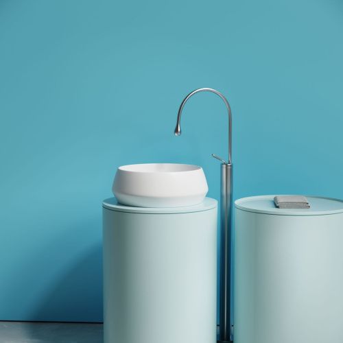 Раковина из сантехнического фарфора Ceramica Nova MAYA CN12004MW 40х40 накладная цвет белый без отверстий под смеситель - фото 5