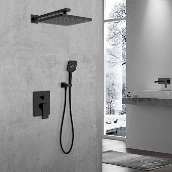 Душевая система Vincea Next VSFW-1N1MB встраиваемая в стену цвет черный