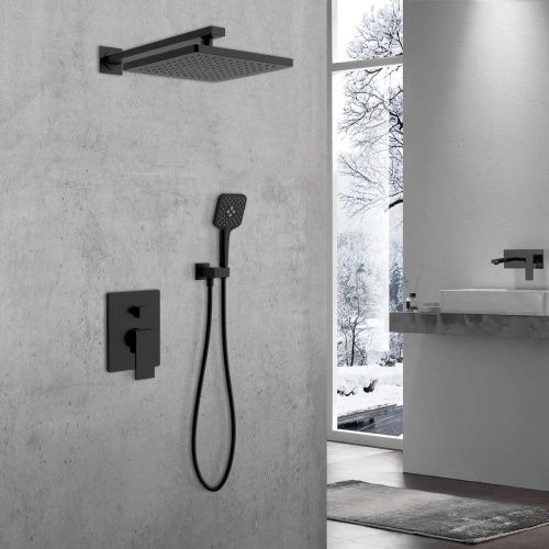 Душевая система Vincea Next VSFW-1N1MB встраиваемая в стену цвет черный