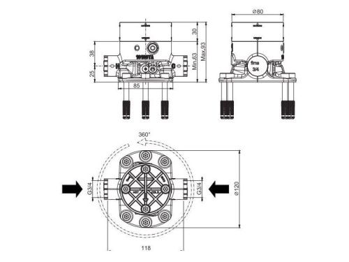Встроенная часть смесителя Fima Carlo Frattini F2302 - фото 2