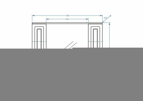 Зеркало-шкаф Stella Polar Кармела ольха SP-00000187 100х80 подвесной цвет белый - фото 2