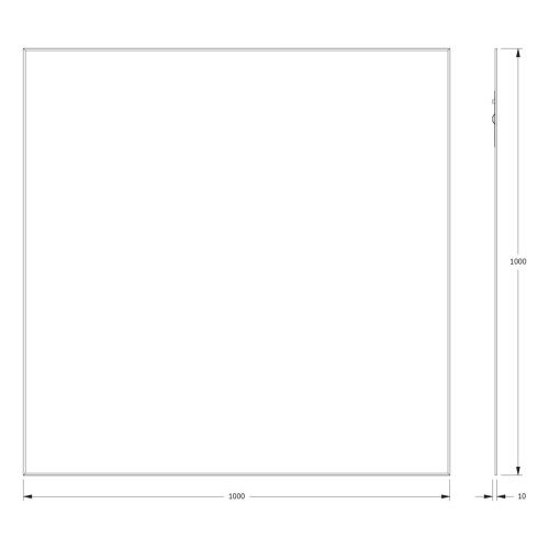 Зеркало Evoform Standard BY 0236 100х100 подвесное - фото 2