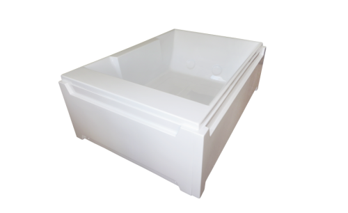 Ванна акриловая Royal Bath TRIUMPH RB665100K 180х120 пристенная прямоугольная с каркасом - фото 4