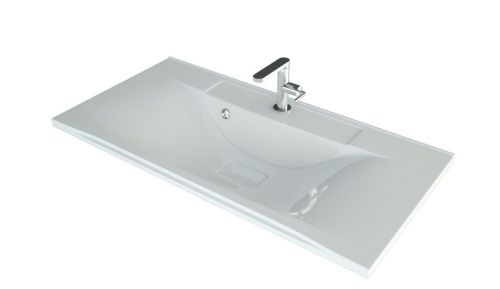 Тумба под раковину Stella Polar Абигель SP-00001035 100х40 напольная цвет серый - фото 4