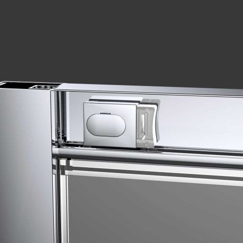 Душевая дверь Vincea Alpha VDS-3AL2160MT 160х190 стекло текстурное профиль хром - фото 4