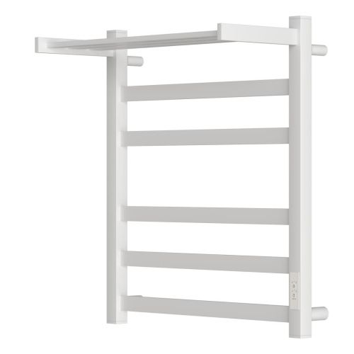 Полотенцесушитель электрический Point Меркурий PN83856PW 55х60 белый - фото 3