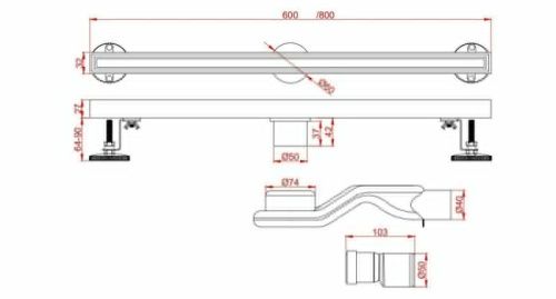 Душевой лоток AltroBagno Supremo AltroBagnoSupremo071237BG - фото 2