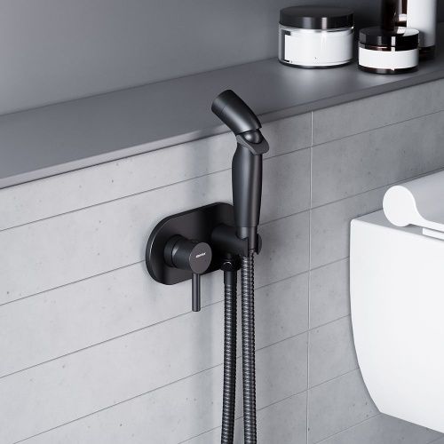 Гигиенический душ со смесителем Damixa Option 212000300 черный - фото 3