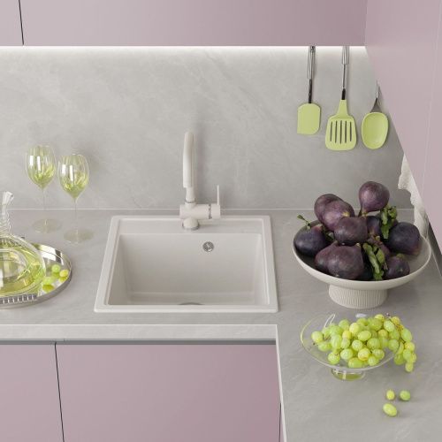 Кухонная мойка Misty Imperial IMP-46х51-03 45х50 цвет белый поверхность матовая - фото 2