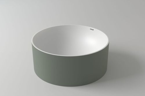 Раковина из искусственного камня Holbi VEGA 1.02.022.11.2 40х40 накладная цвет белый