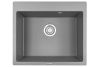 Кухонная мойка Granula 6001, АЛЮМИНИУМ 60х50 цвет серый поверхность матовая