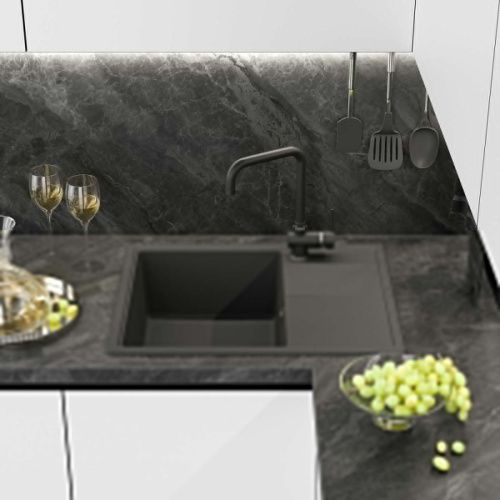 Кухонная мойка Misty Titan TIT-65х51-01 65х50 цвет черный поверхность матовая - фото 2