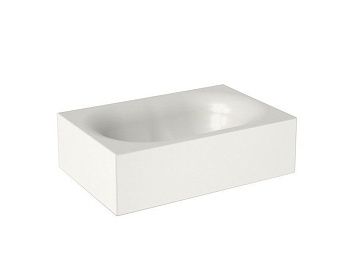 Раковина из сантехнического фаянса Hatria VALLEY Y1GD01 60х40 накладная цвет белый