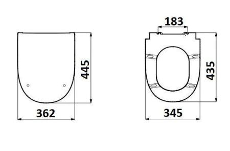 Крышка сиденье для унитаза Creavit Solo KC3103.02.0000E