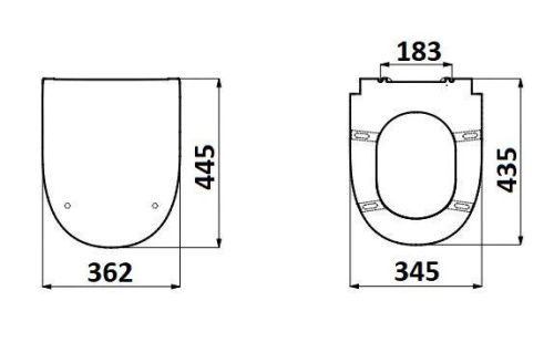 Крышка сиденье для унитаза Creavit Solo KC3103.02.0000E - фото 2
