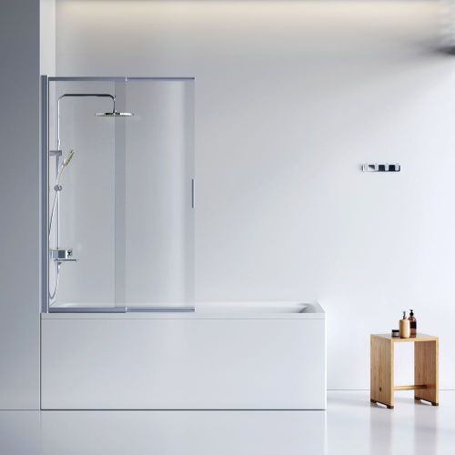 Комплект акриловой ванны с душевой системой со шторкой и аксессуарами Am.Pm Inspire V2.0 WK52EB 180х80 пристенная прямоугольная с каркасом