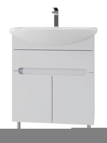 Тумба с раковиной Orange TOPLINE-Rio TR70-03E+RA 70х40 напольная цвет белый - фото 2