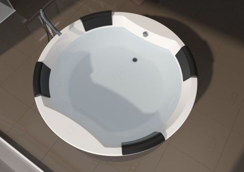 Ванна акриловая Riho COLORADO B038001005 180х180 пристенная круглая без ножек - фото 2