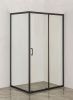 Душевой уголок Orange E23-12090TB 120х89 стекло прозрачное профиль черный без поддона