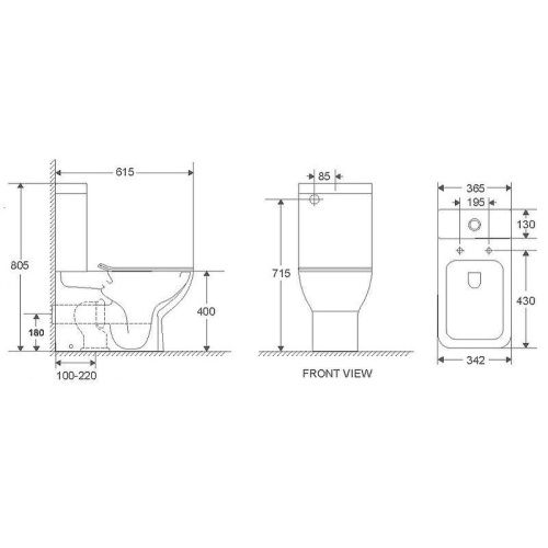 Унитаз напольный с бачком WeltWasser WW INNBACH 001 GL-WT (10000009968) белый с сиденьем микролифт безободковый душевой смыв - фото 2