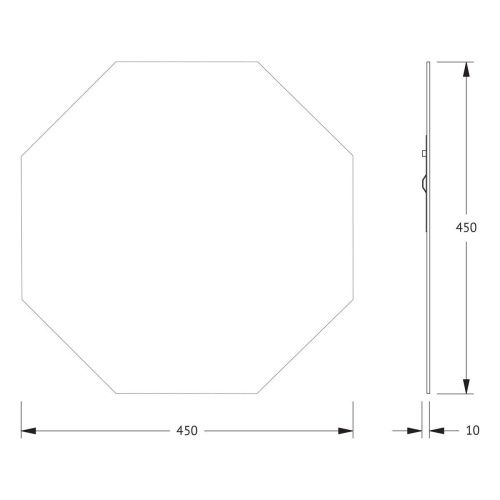 Зеркало Evoform Primary BY 0073 50х50 подвесное - фото 2