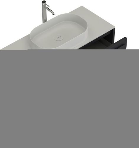 Тумба под раковину Allen Brau Fantasy 2.0 1.11001.AM 2.0 80х50 подвесная цвет черный - фото 2