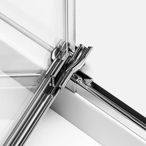 Душевая дверь New Trendy AVEXA EXK-1445 100х200 стекло прозрачное профиль хром - фото 5