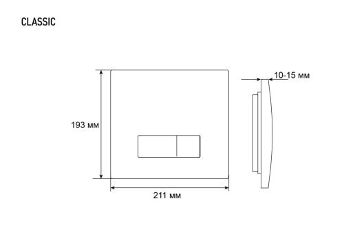 Клавиша смыва механическая Grossman Classic 800.T1.04.310.310 цвет золото - фото 5