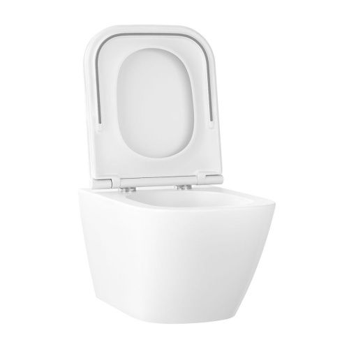 Унитаз подвесной Wellsee Pure BY Wellsee 182602001 белый с сиденьем микролифт безободковый каскадный смыв - фото 2