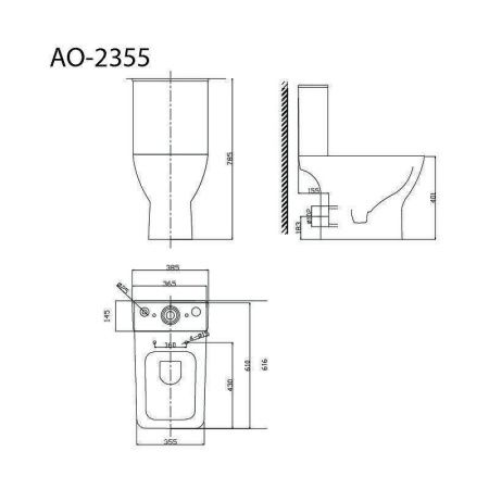 Унитаз-компакт напольный с бачком Тритон Astro Щ0000058892 белый с сиденьем микролифт безободковый каскадный смыв