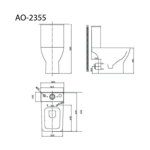 Унитаз-компакт напольный с бачком Тритон Astro Щ0000058892 белый с сиденьем микролифт безободковый каскадный смыв - фото 3