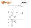 Смеситель для кухни Ulgran Quartz UQ-022-05 на мойку серый