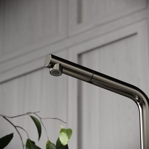 Смеситель для кухни Sancos Spin SC4015GG на мойку вороненая сталь - фото 5