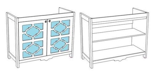 Тумба под раковину Corozo Манойр SD-00000357 100х40 напольная цвет белый - фото 4