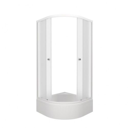 Душевой уголок Тритон Ультра Щ0000064625 80х80 стекло матовое профиль белый с поддоном - фото 2