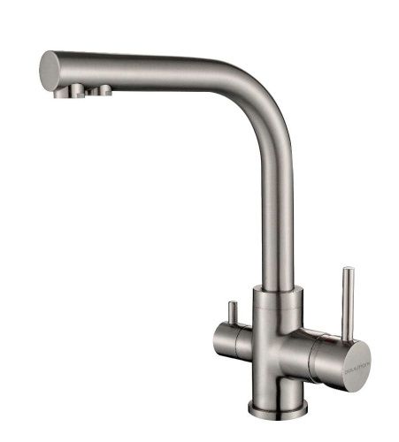 Смеситель для кухни Paulmark ESSEN Es213011-BS на мойку никель