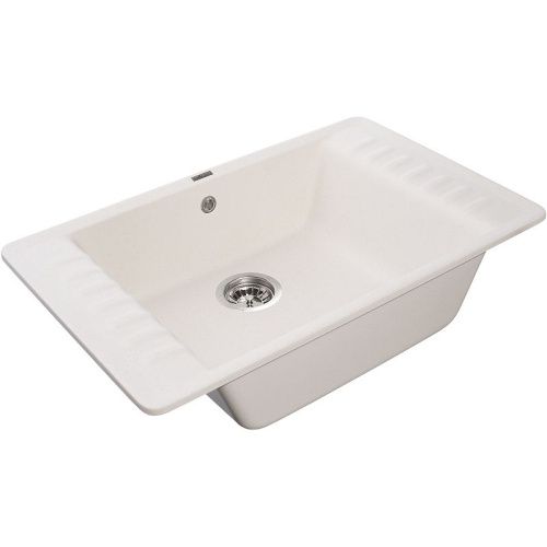 Кухонная мойка Granfest Quarz 71 белый 75х50 цвет белый поверхность матовая - фото 2