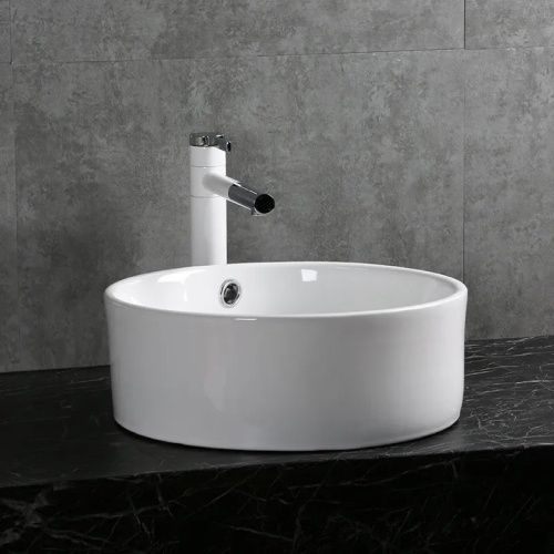 Раковина из сантехнического фарфора Cerutti SPA CR7022 40х40 накладная цвет белый без отверстий под смеситель - фото 3