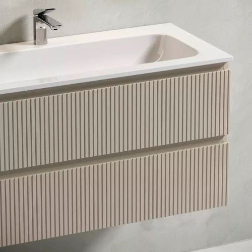 Тумба под раковину Sancos SNOB T SNT100CE 100х40 подвесная цвет бежевый - фото 3