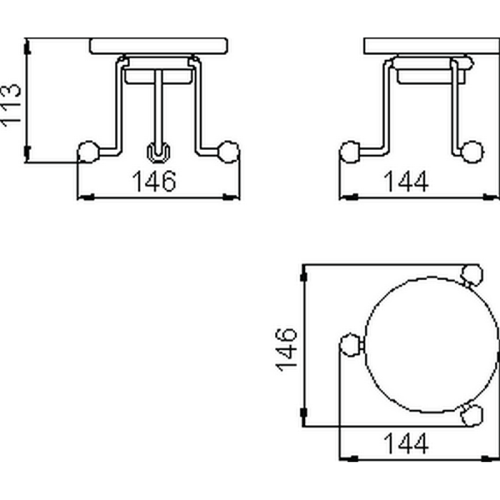 Мыльница Cisal Croisette 4028.01H.CR - фото 2