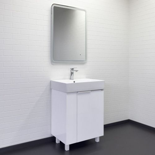 Тумба с раковиной Comforty Асти 00-00019247CF 60х50 напольная цвет белый - фото 3