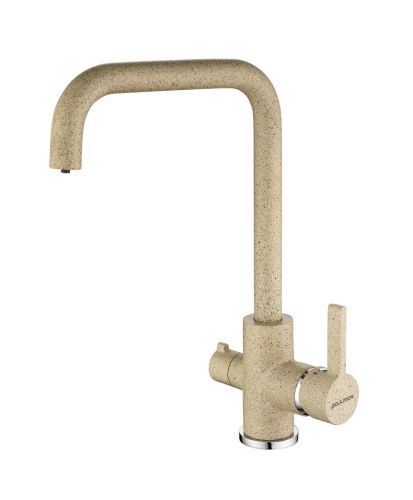 Смеситель для кухни Paulmark LOGAS Lo213021-302 на мойку бежевый