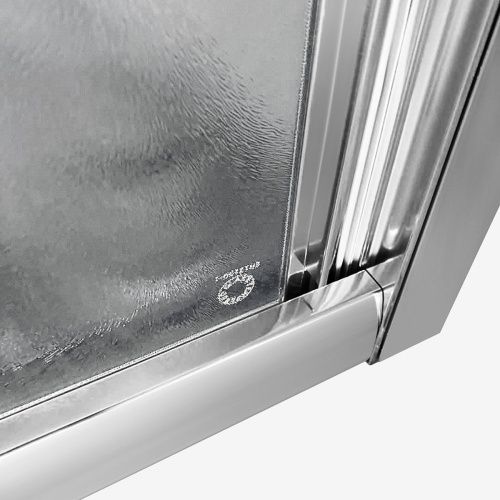 Душевой уголок Vincea Garda VSR-1G9090CH 90х90 стекло текстурное профиль хром без поддона - фото 4