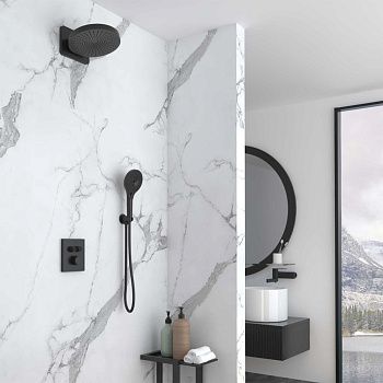 Душевая система Vincea Inspire VSFW-3I21MT1MB встраиваемая в стену цвет черный с термостатом