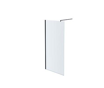 Душевая перегородка Aquatek AQ WIW 12020BL 120х200 стекло прозрачное профиль черный