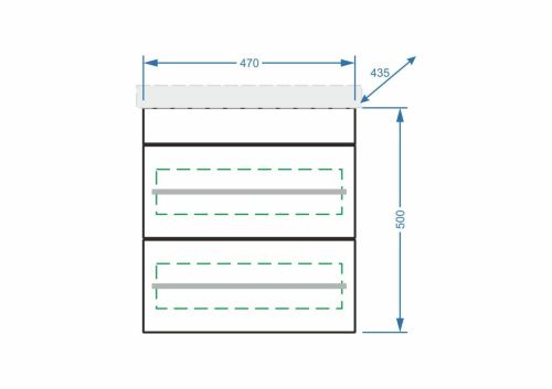 Тумба под раковину Stella Polar Ванесса SP-00000236 50х40 подвесная цвет белый - фото 2