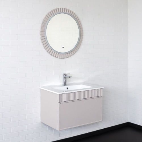 Тумба с раковиной Comforty Мадрид 00-00020643CF 70х50 подвесная цвет серый - фото 4