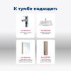 Тумба под раковину Aquanet Алвита New 00277513 60х50 подвесная цвет коричневый