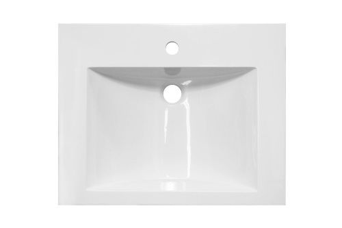 Раковина из искусственного камня Эстет Монако ФР-00014949 60х50 накладная цвет белый 1 отверстие под смеситель - фото 3